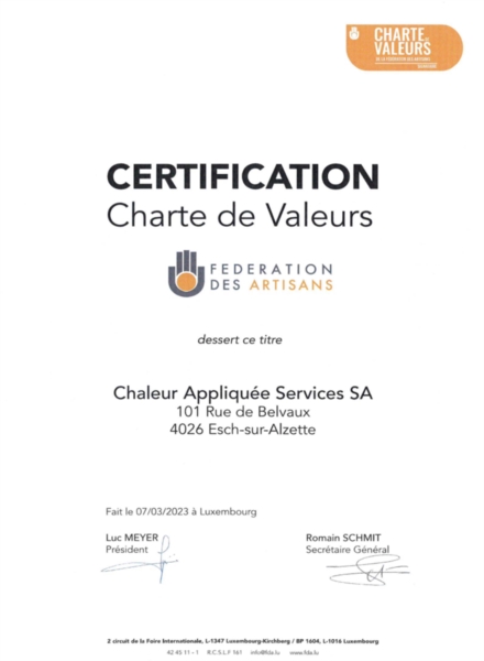 Image 2 : Installation de chauffage à Esch-sur-Alzette : Chaleur Appliquée Services SA