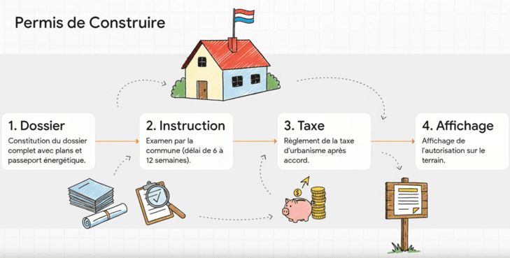 étape permis de construire luxembourg
